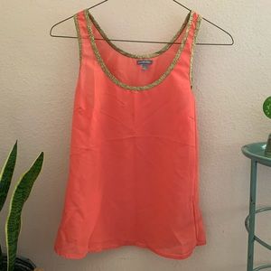 Charlotte Russe Gold Rim Tank